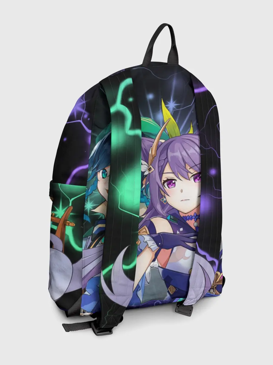 Рюкзак джинсовый / Венти и Кэ Цин, Genshin Impact