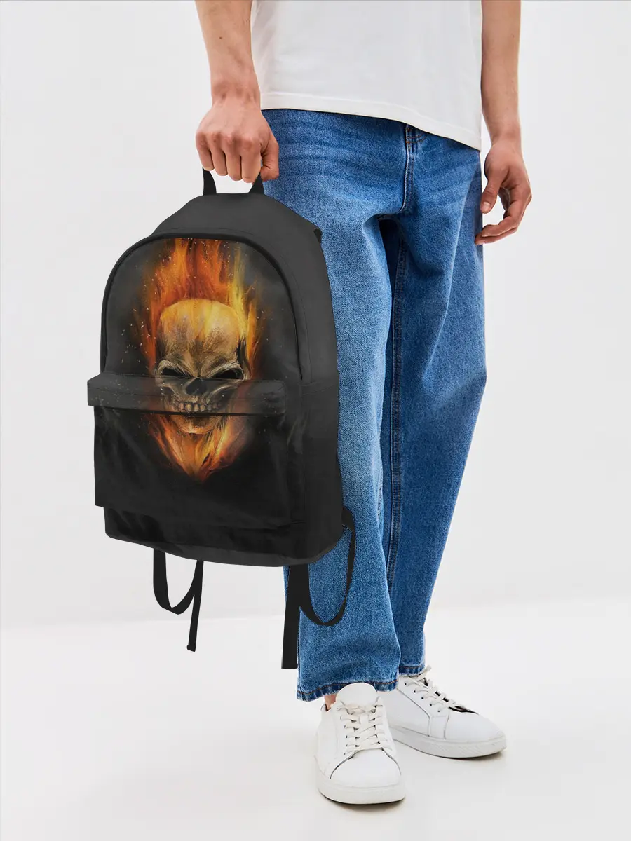 Рюкзак джинсовый / Призрак в огне