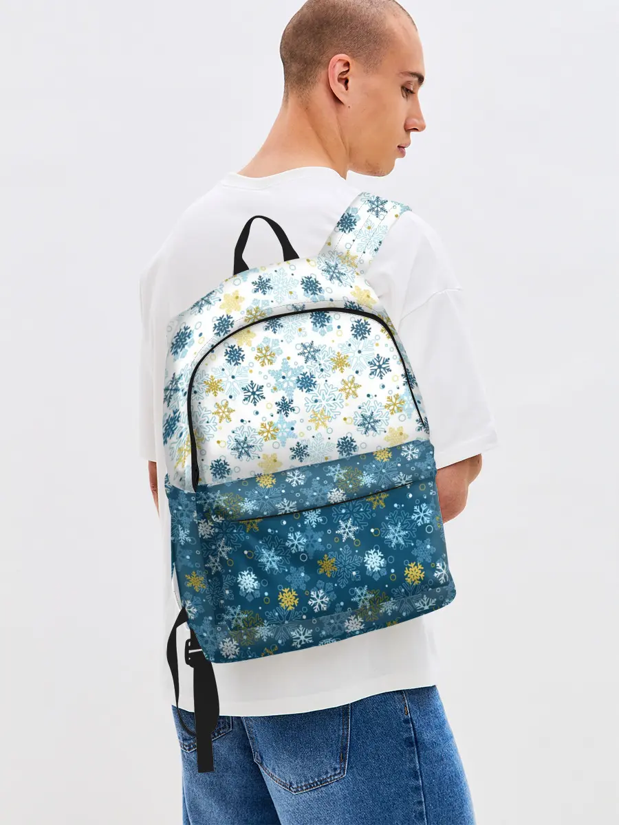 Рюкзак джинсовый / Падают Снежинки