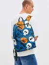 Рюкзак джинсовый / ЧЕРЕПА И ТЫКВЫ | HALLOWEEN