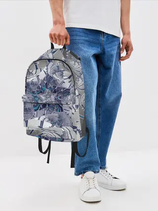 Рюкзак джинсовый / Абстракция 499