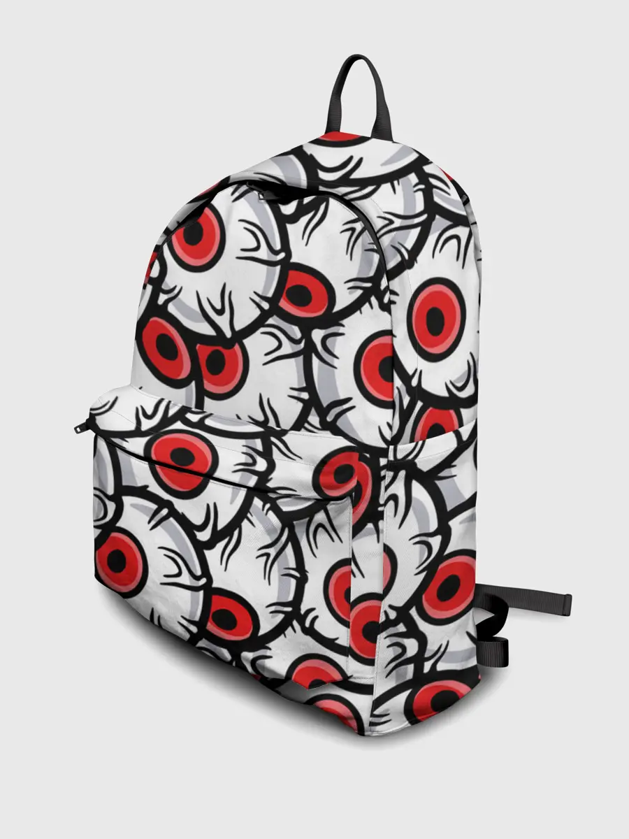 Рюкзак джинсовый / HALLOWEEN EYES / ХЕЛЛОУИН ГЛАЗА