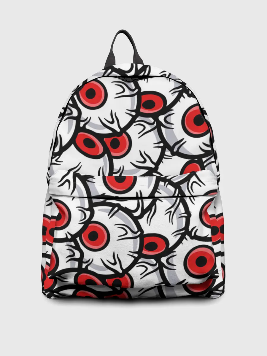 Рюкзак джинсовый / HALLOWEEN EYES / ХЕЛЛОУИН ГЛАЗА