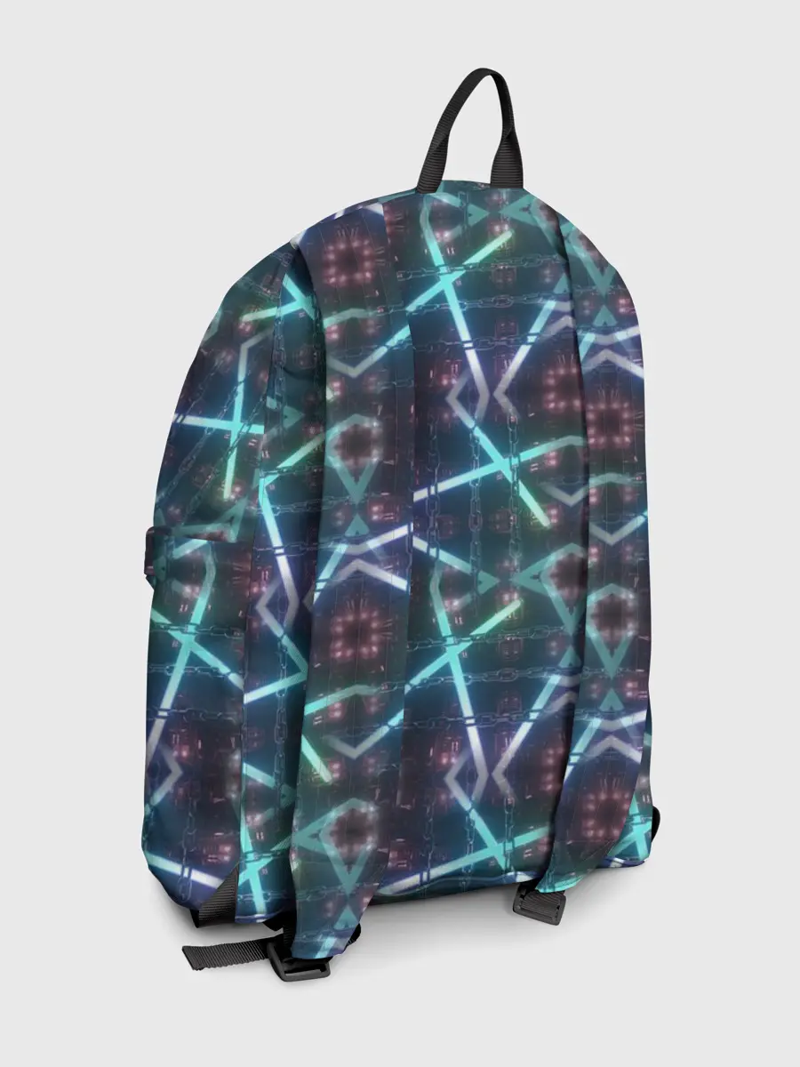 Рюкзак джинсовый / неоновый панк