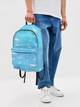 Рюкзак джинсовый / мое путешествие