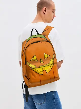 Рюкзак джинсовый / Костюм тыквы / Halloween