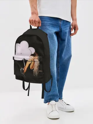 Рюкзак джинсовый / Ариана с шариками