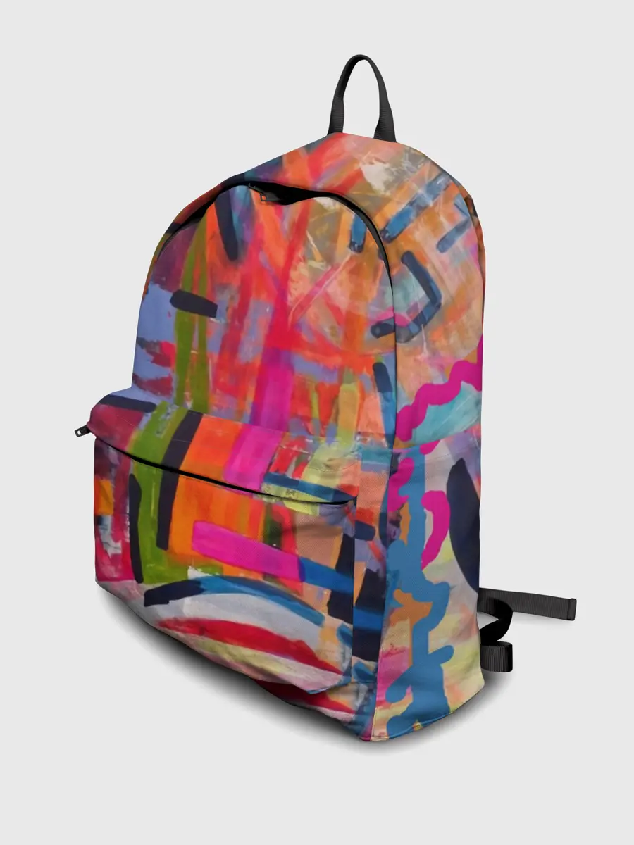 Рюкзак джинсовый / Абстракция из полос