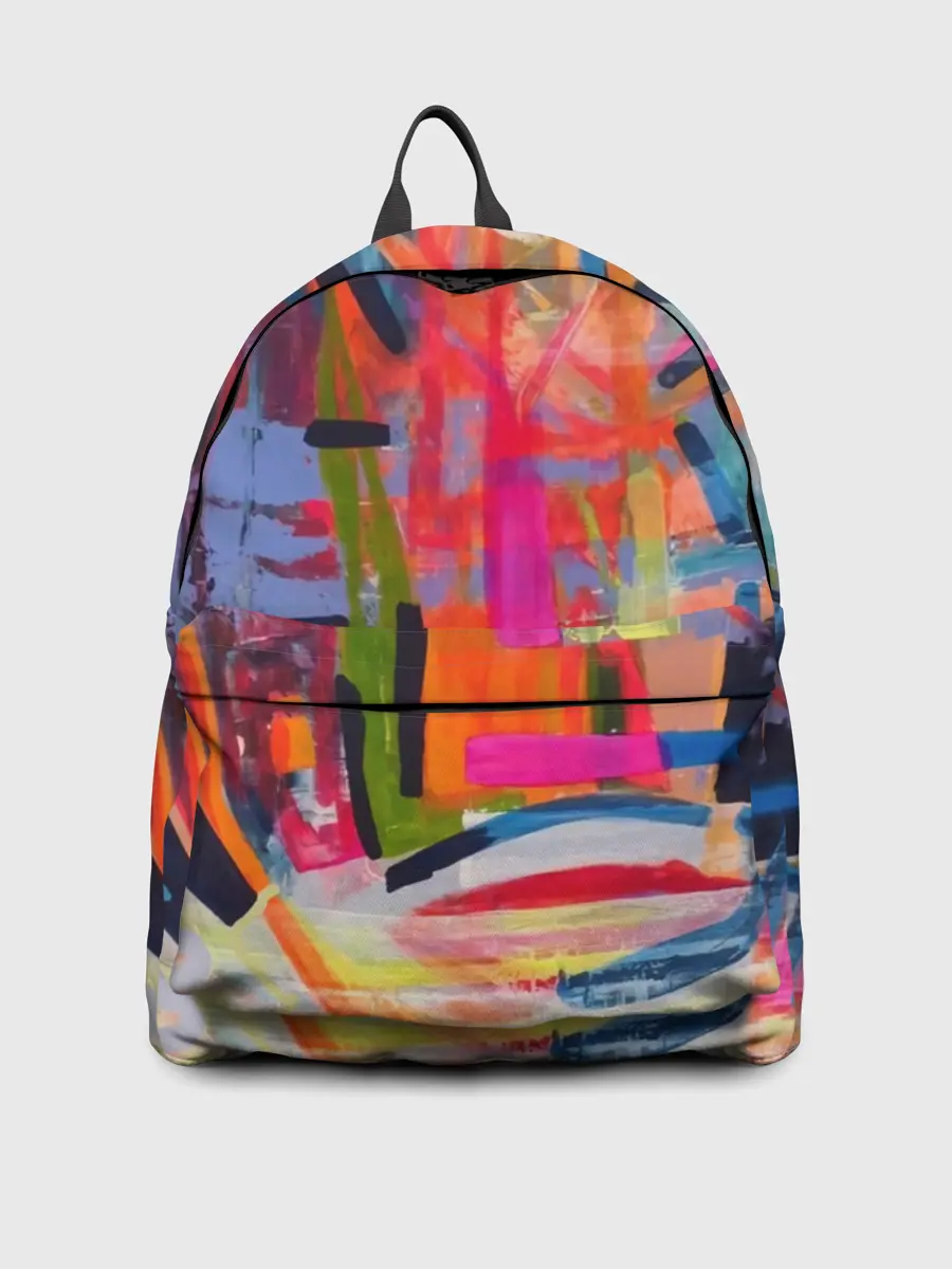 Рюкзак джинсовый / Абстракция из полос