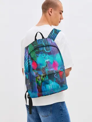 Рюкзак джинсовый / Морская глубина