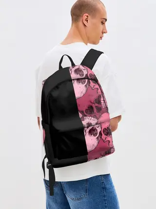 Рюкзак джинсовый / Dark and Skull