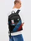 Рюкзак джинсовый / BMW STRIPE