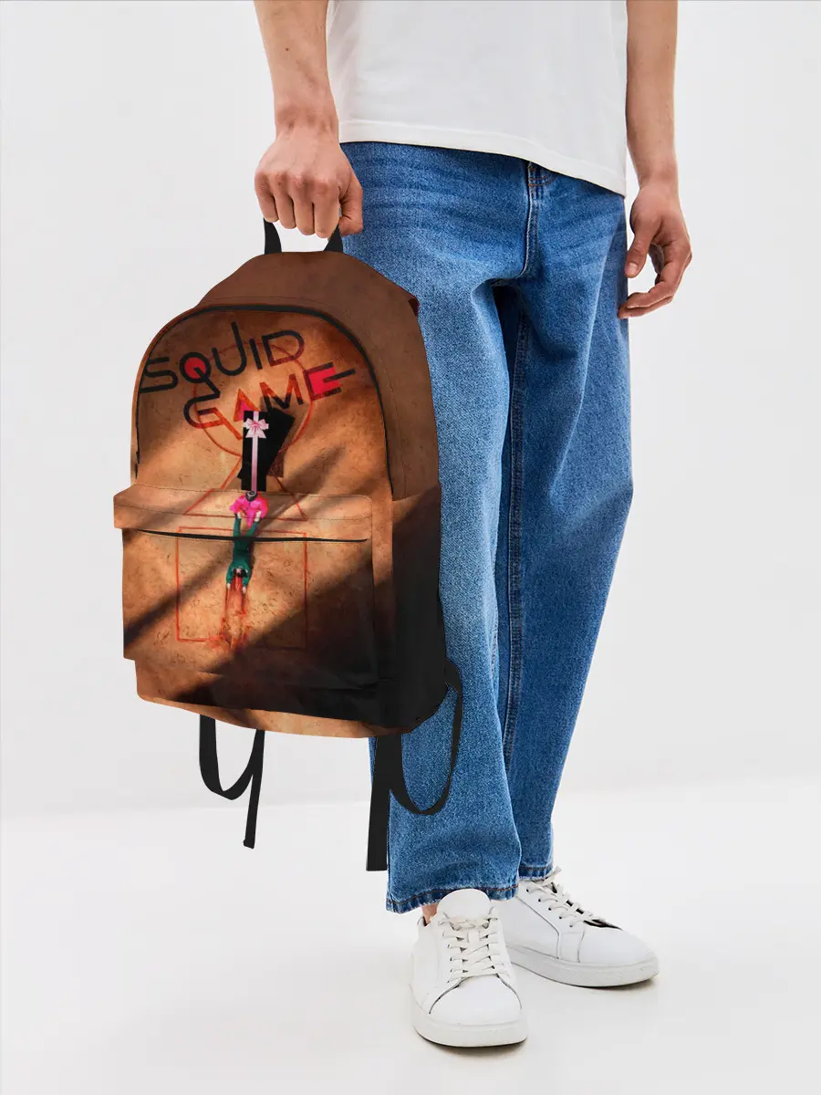 Рюкзак джинсовый / Squid Game Игра в кальмара корейский сериал