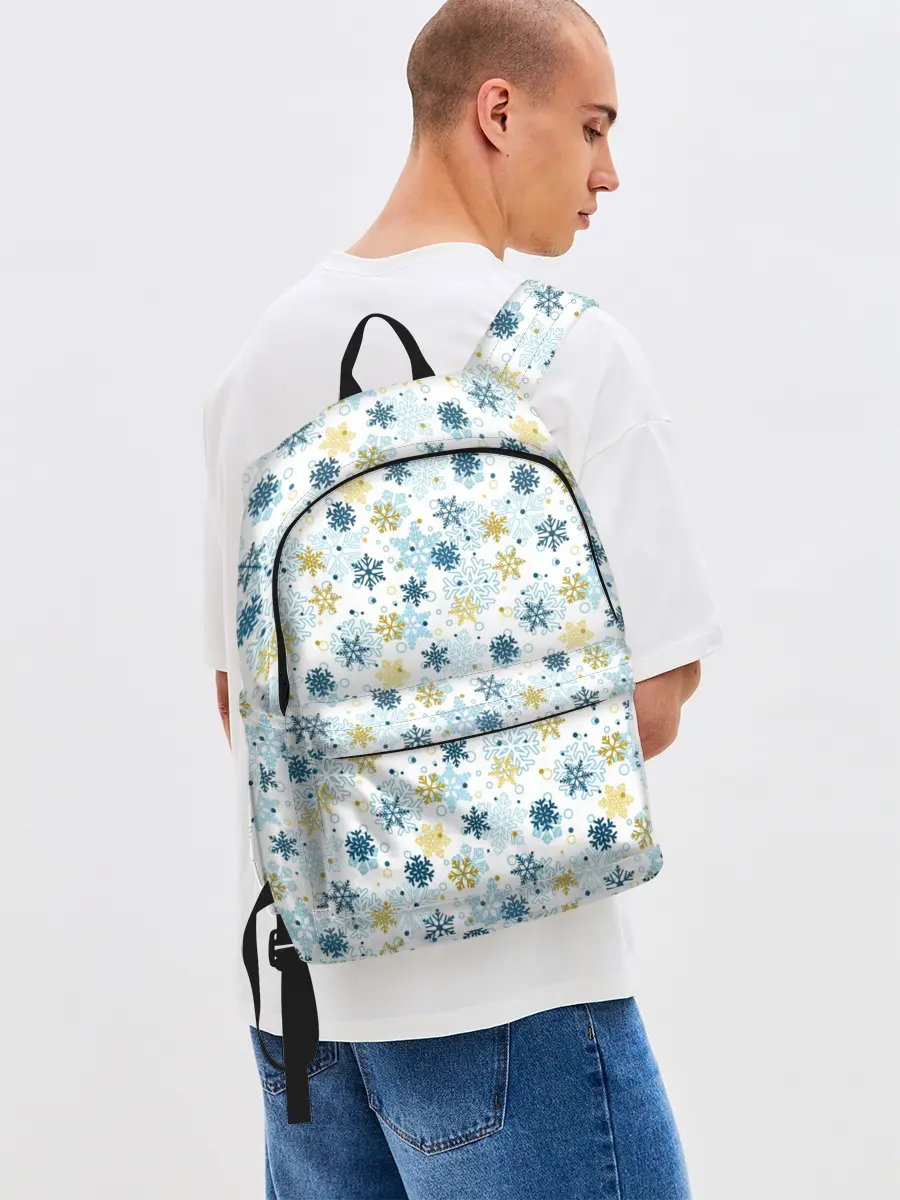 Рюкзак джинсовый / Снежинки Кружатся