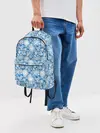 Рюкзак джинсовый / Узоры Снежных Хлопьев