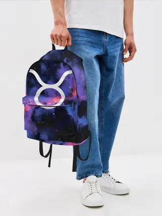 Рюкзак джинсовый / Телец / Taurus, Знак зодиака