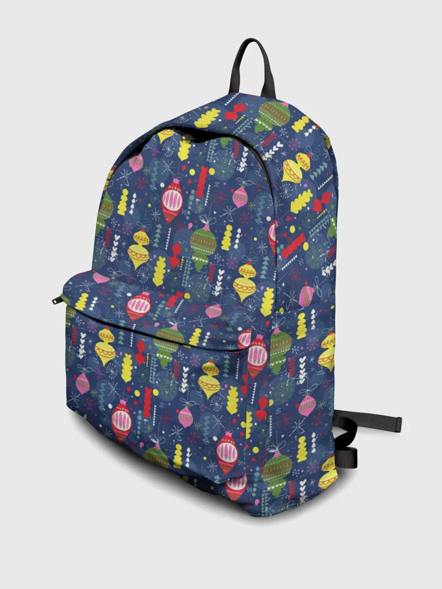 Рюкзак джинсовый / Новогодние Ёлочные Игрушки