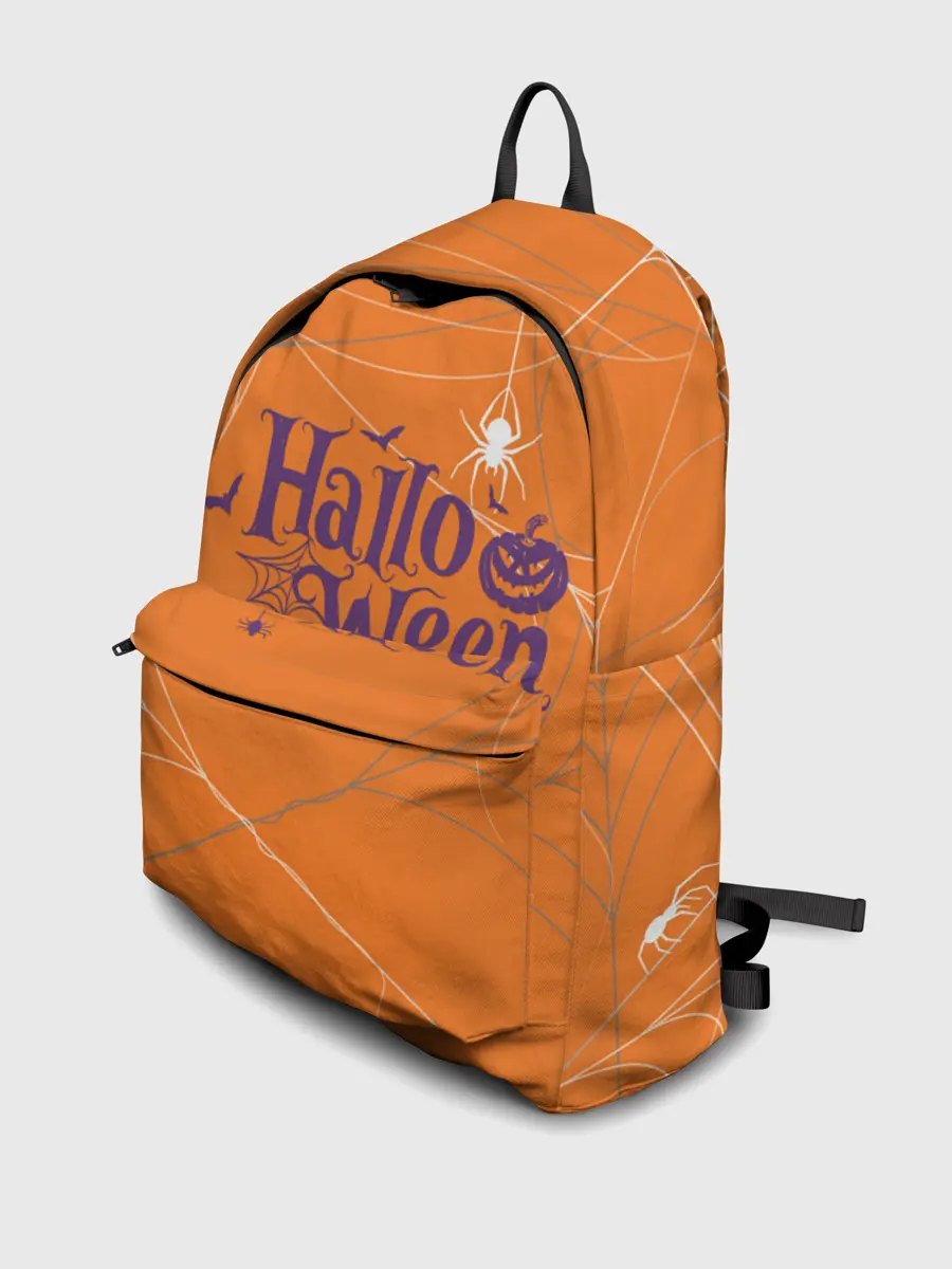 Рюкзак джинсовый / ПАУТИНКА НА ХЭЛЛОУИН