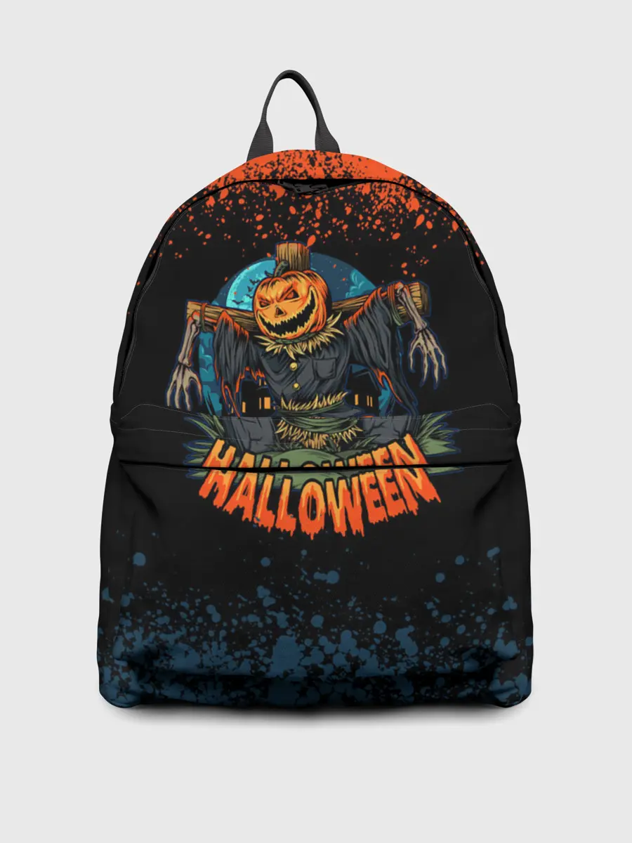 Рюкзак джинсовый / ПУГАЛО ИЗ ТЫКВЫ | HALLOWEEN