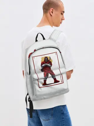 Рюкзак джинсовый / SLIPKNOT | Mick Thomson