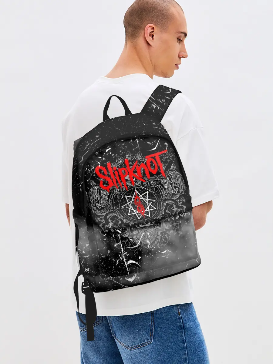 Рюкзак джинсовый / Slipknot Grunge Rock | СЛИПКНОТ