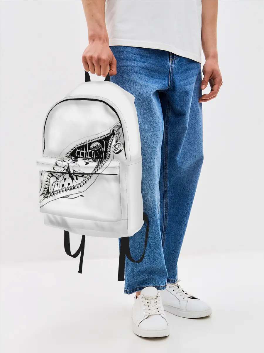 Рюкзак джинсовый / Бруно Буччелати внутри из Джоджо