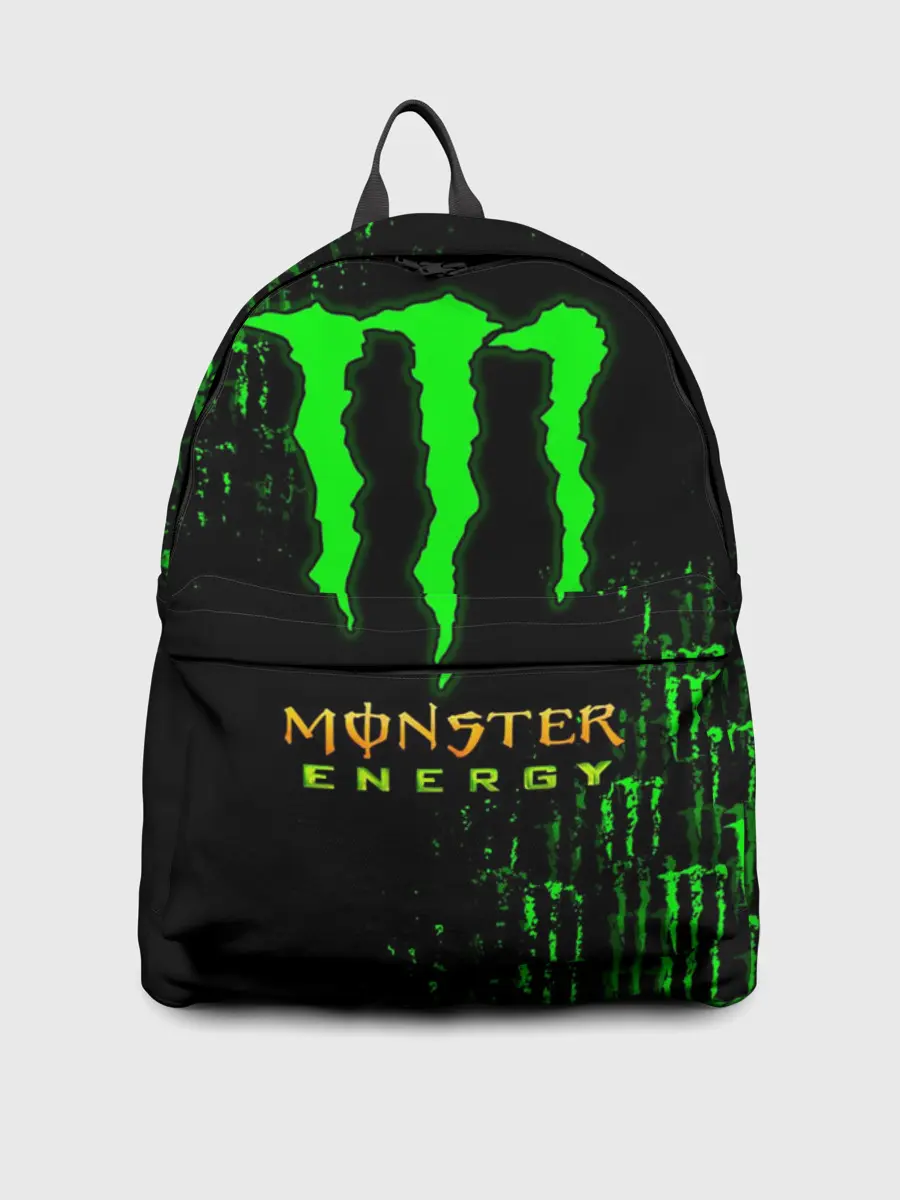 Рюкзак джинсовый / MONSTER ENERGY NEON | МОНСТЕР НЕОН