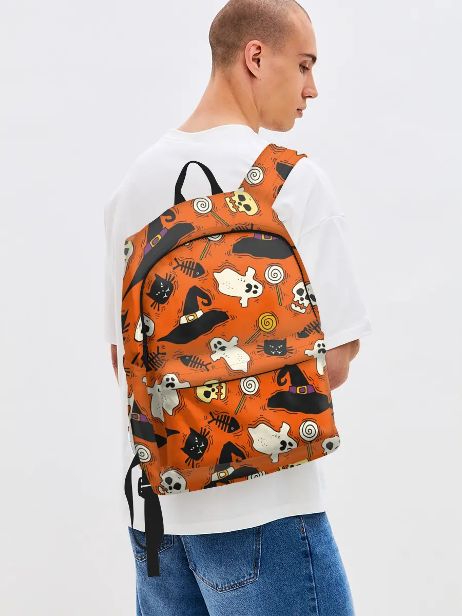 Рюкзак джинсовый / Хэллоуинские шалости