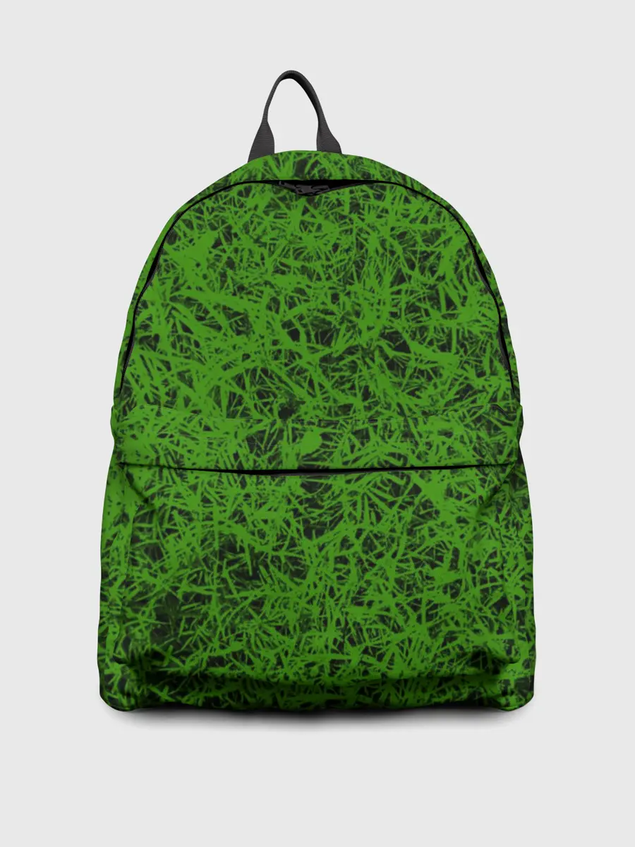 Рюкзак джинсовый / зелёный паттерн