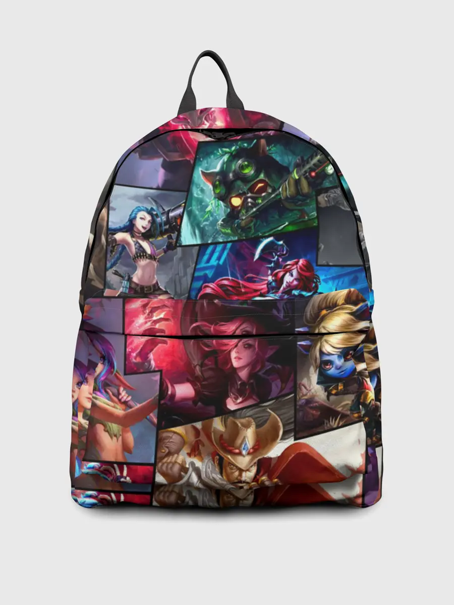 Рюкзак джинсовый / Лига Легенд, чемпионы