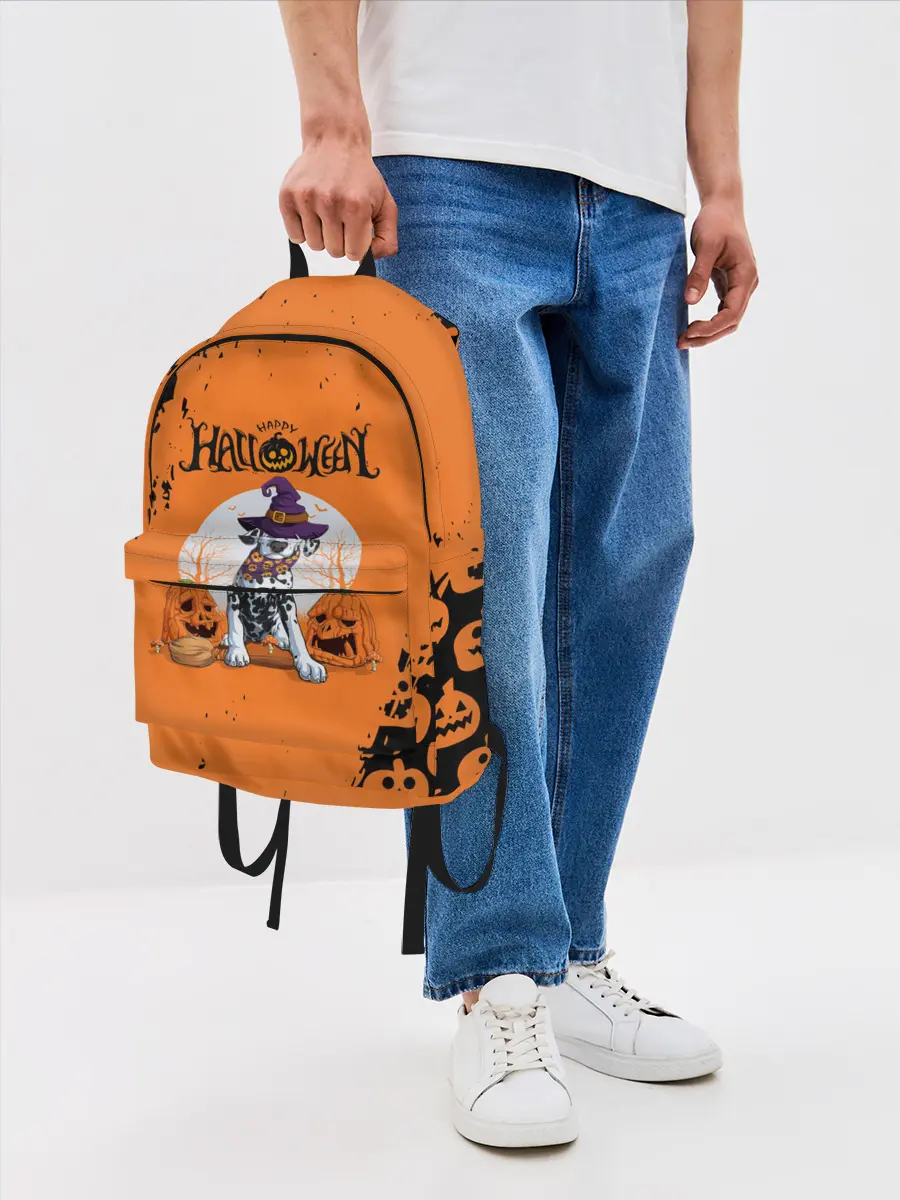 Рюкзак джинсовый / Далматинец в шляпе | Хэллоуин