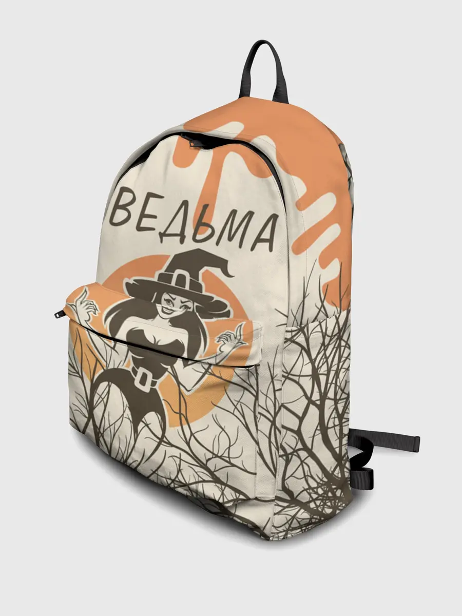 Рюкзак джинсовый / ВЕДЬМА В ШЛЯПЕ