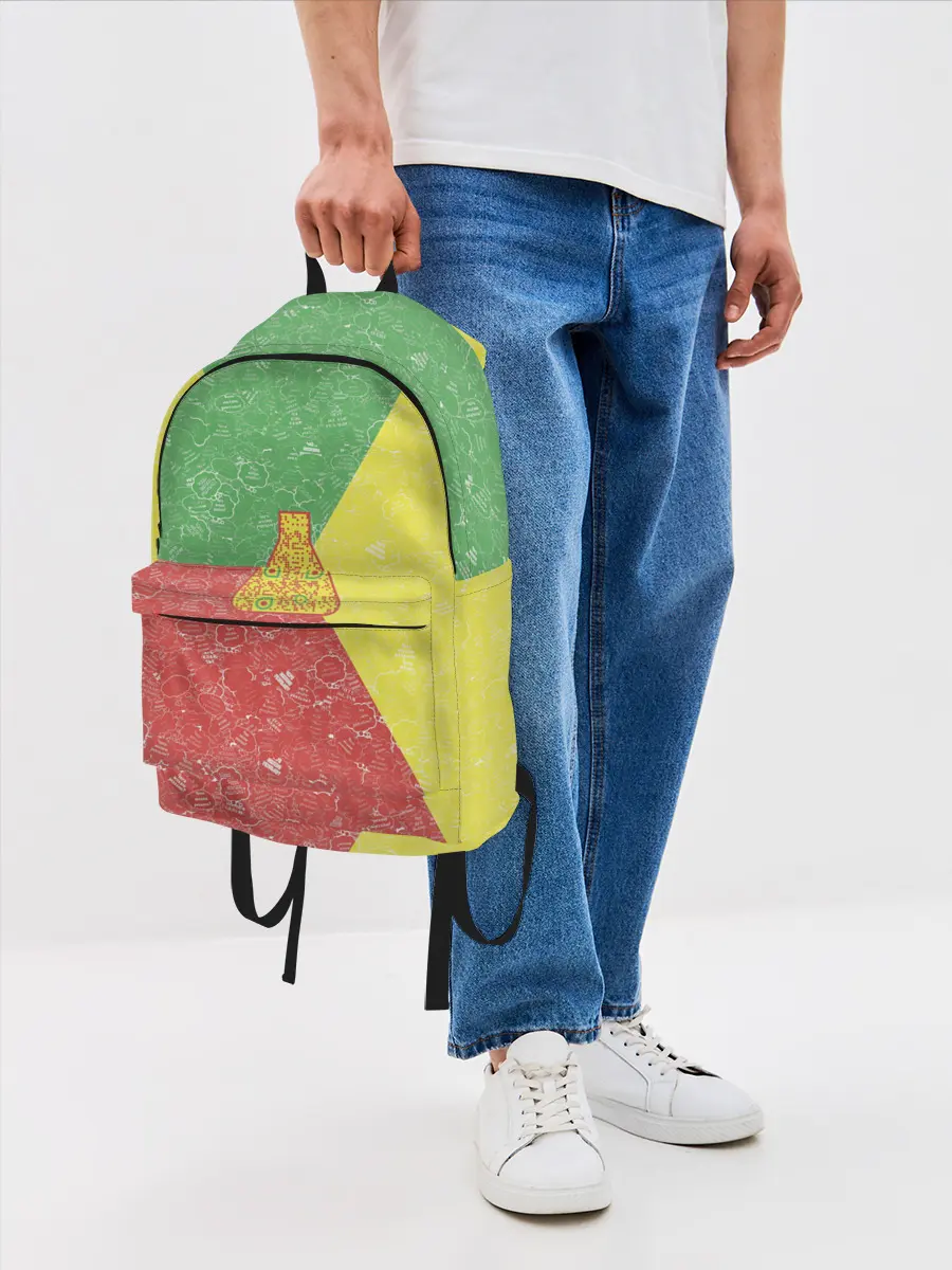 Рюкзак джинсовый / Колба на фоне АПВ 3.1.8