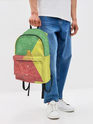 Рюкзак джинсовый / Колба на фоне АПВ 3.1.8