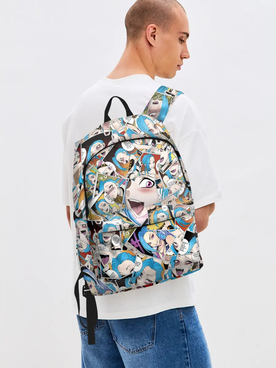 Рюкзак джинсовый / Jinx Ahegao