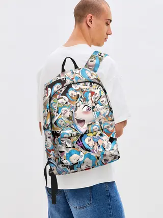 Рюкзак джинсовый / Jinx Ahegao