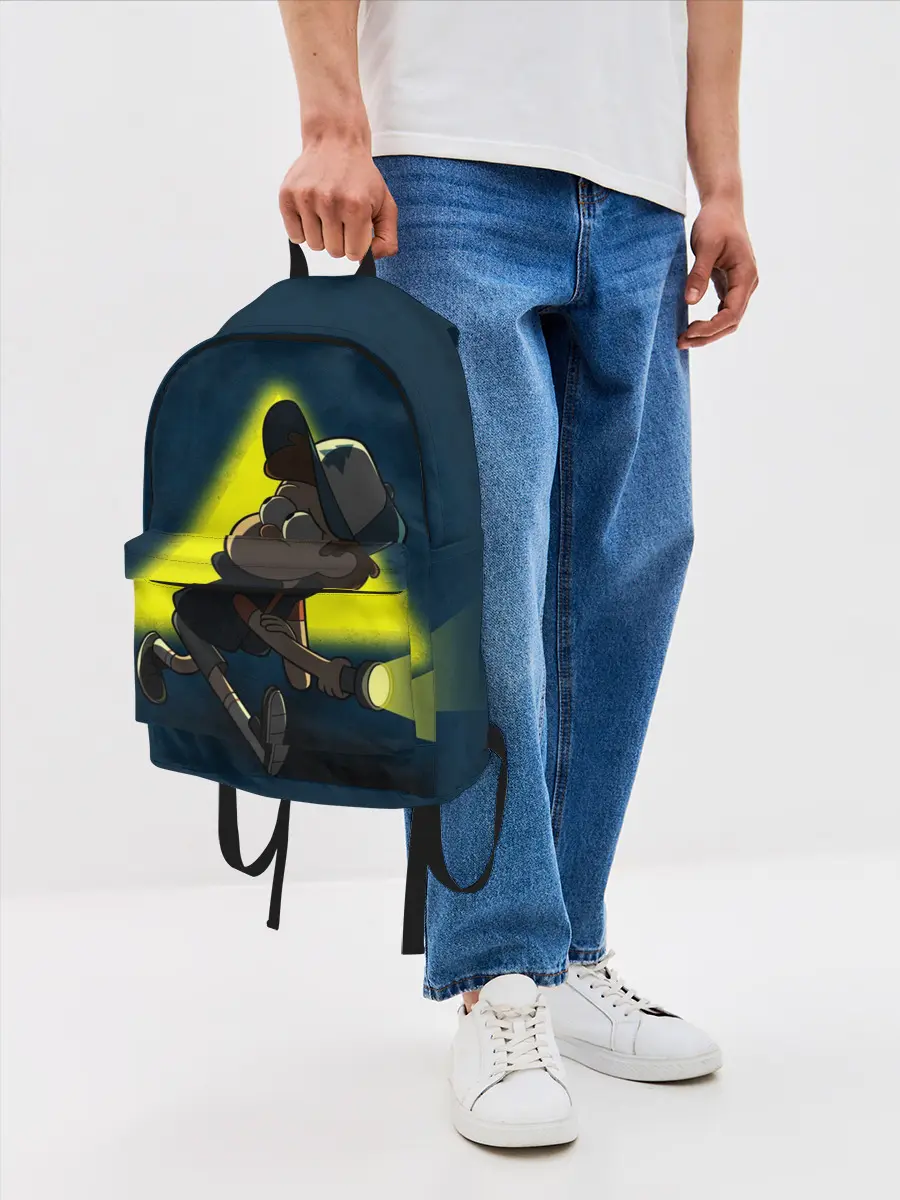 Рюкзак джинсовый / Dipper and yellow triangle