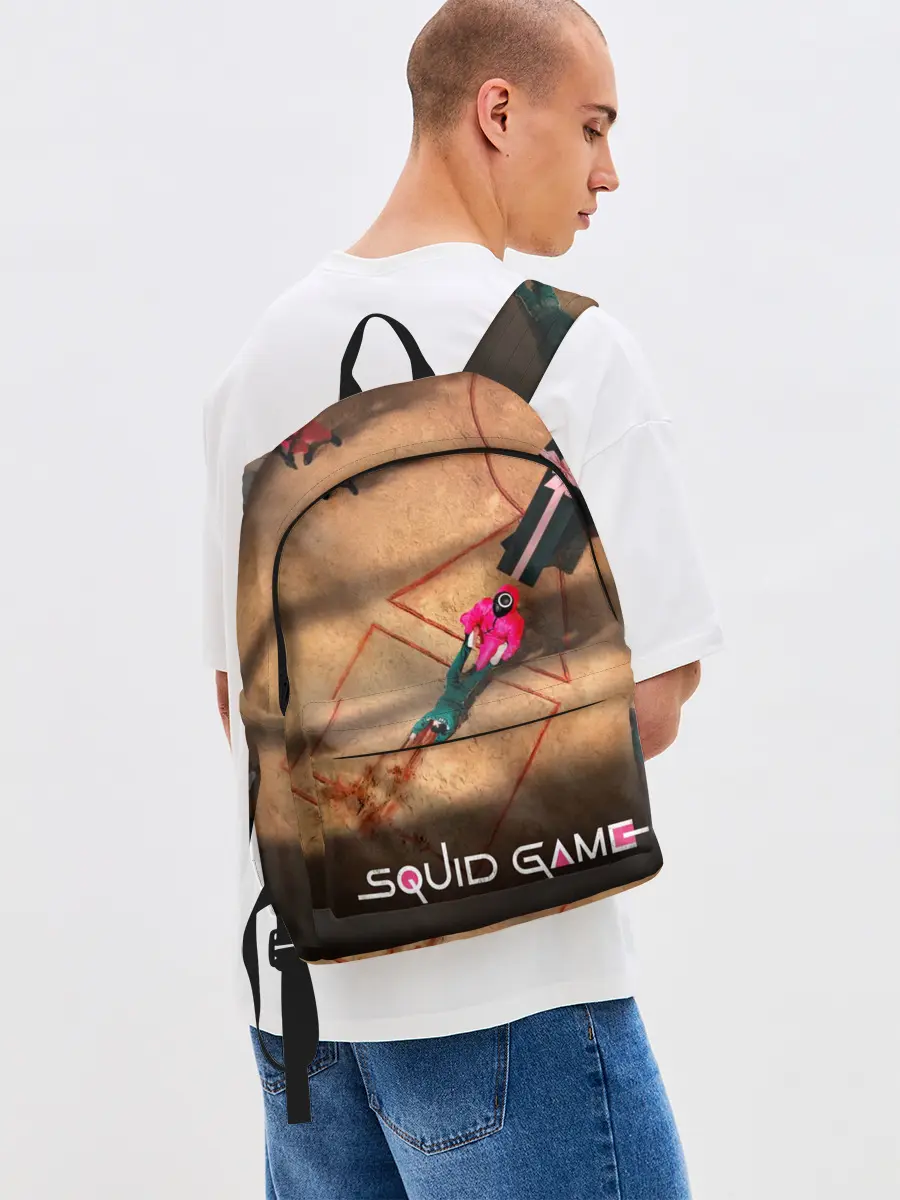 Рюкзак джинсовый / Игра в Кальмара Обложка