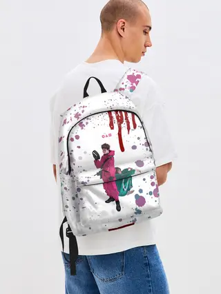 Рюкзак джинсовый / SQUID GAME | ИГРА В КАЛЬМАРА