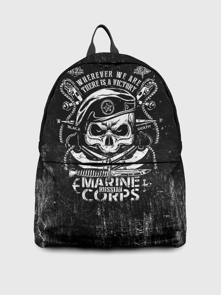 Рюкзак джинсовый / Морская пехота РОССИЯ