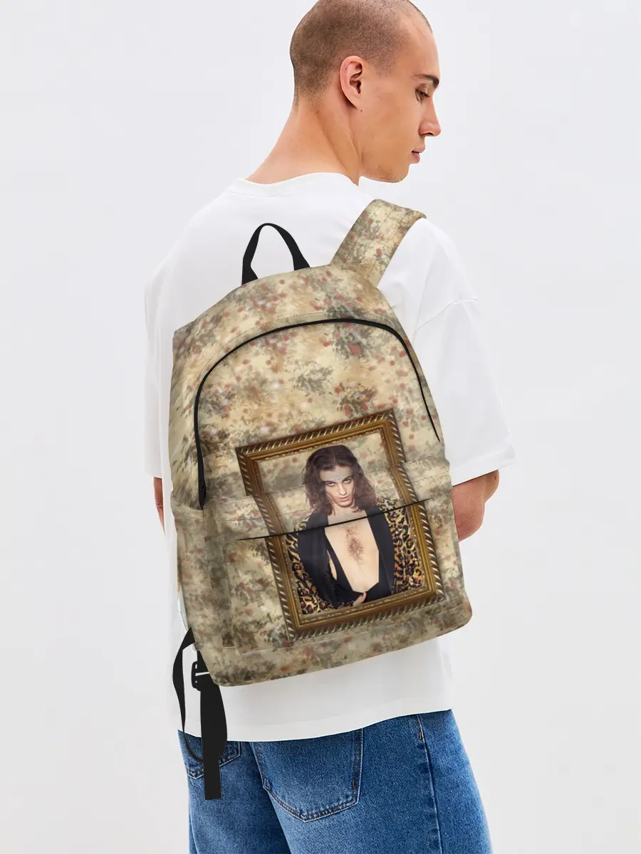 Рюкзак джинсовый / Домиано Давид. Портрет на стене