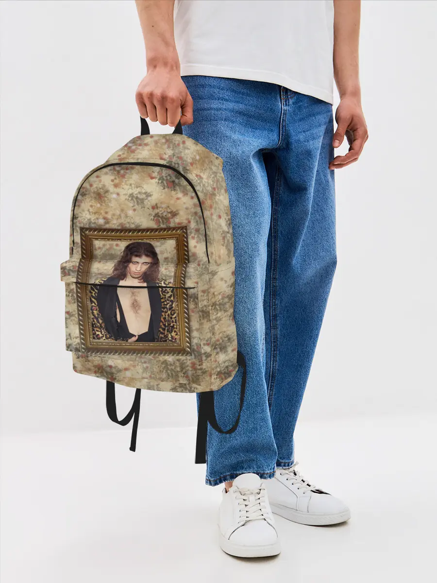Рюкзак джинсовый / Домиано Давид. Портрет на стене