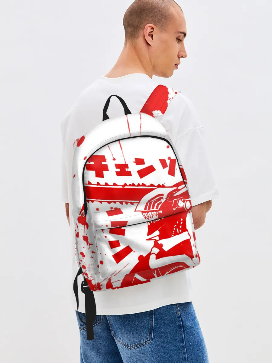 Рюкзак джинсовый / Chainsaw Man, Человек-бензопила