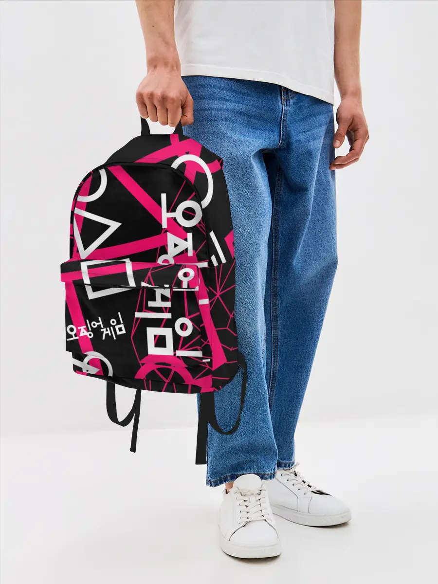 Рюкзак джинсовый / Игра в кальмара