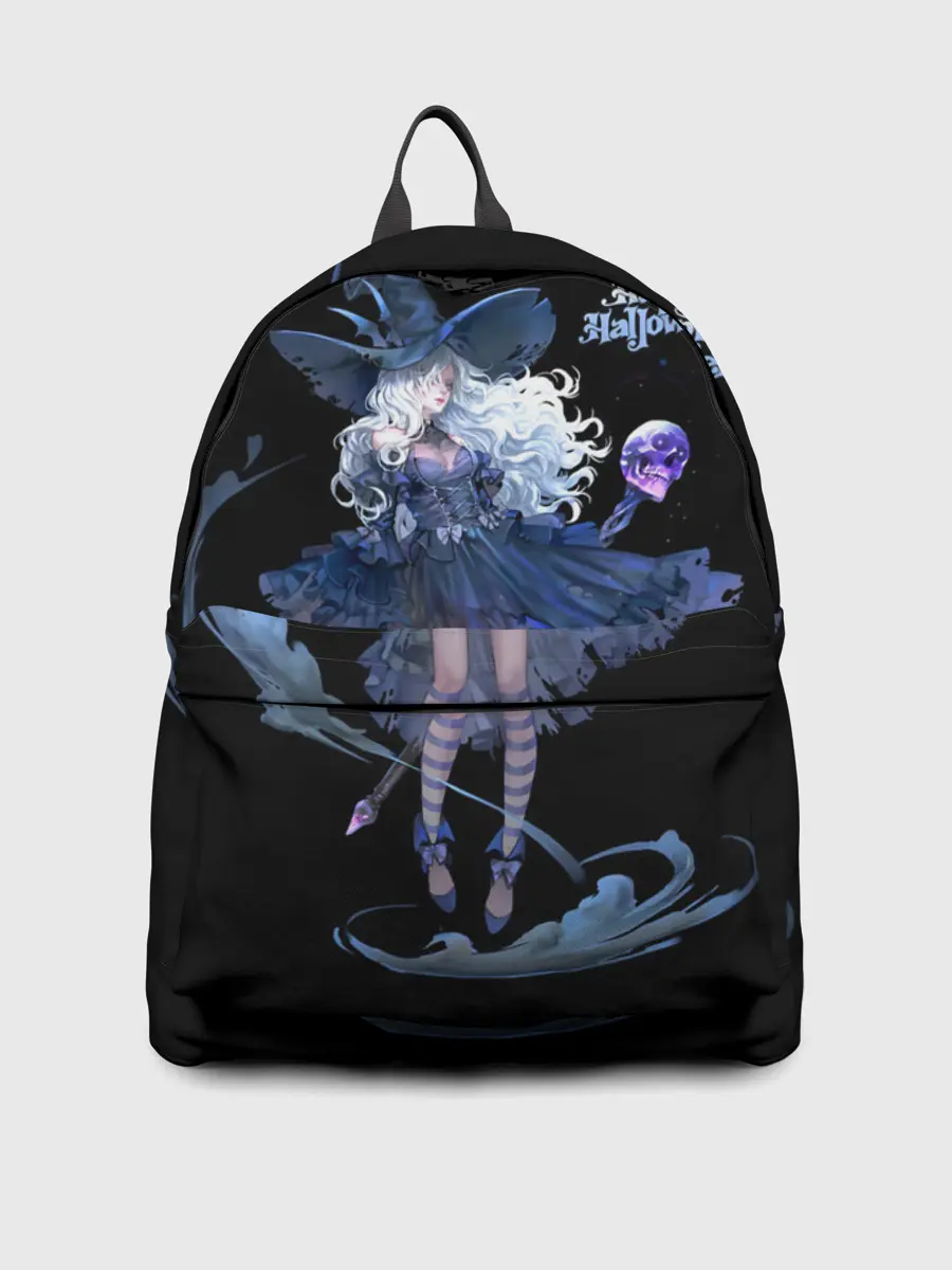 Рюкзак джинсовый / Секси ведьма блонда