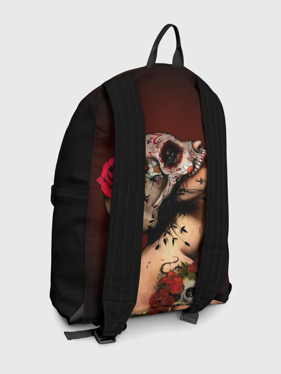 Рюкзак джинсовый / Ведьма с красной розой