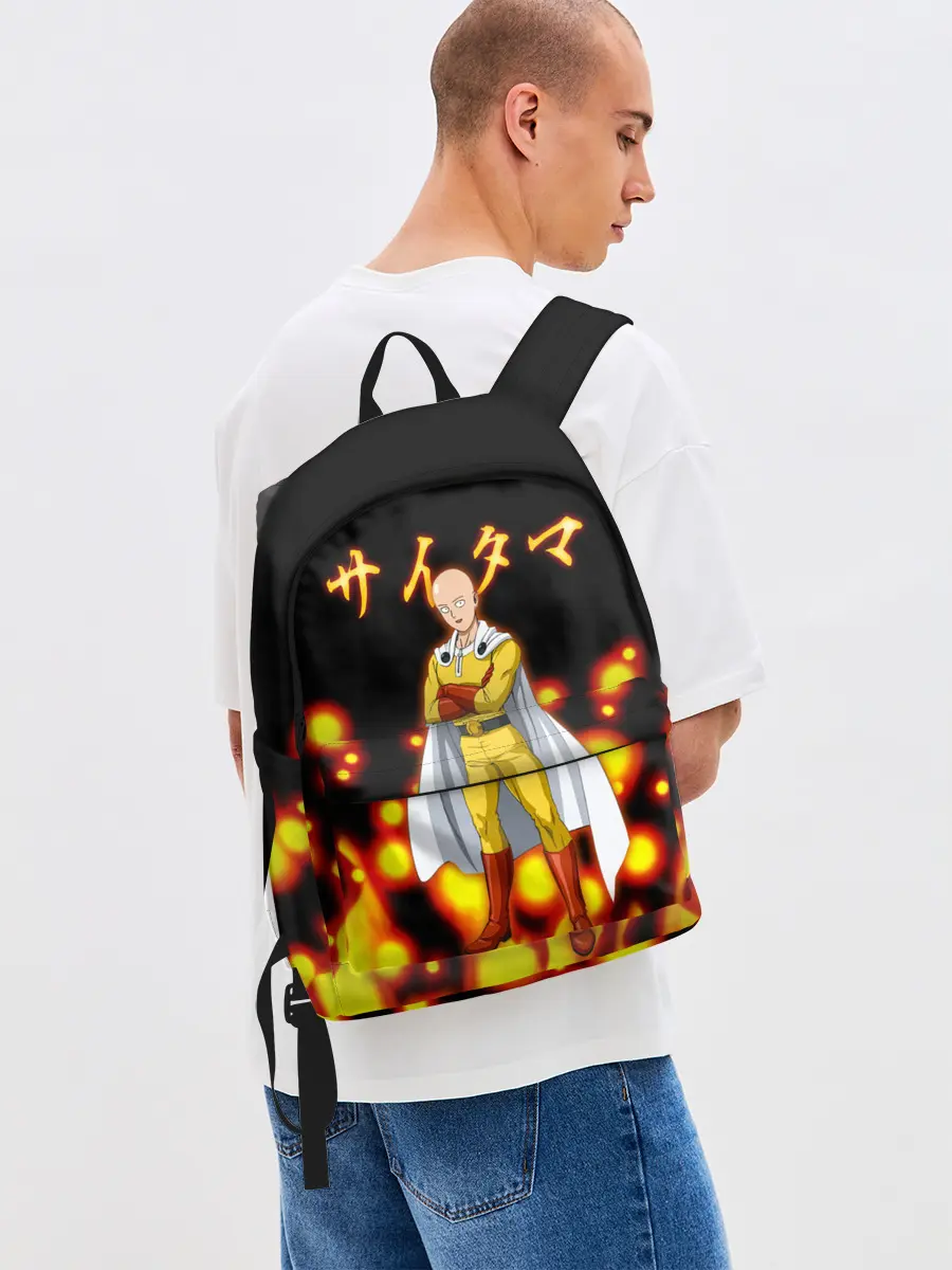 Рюкзак джинсовый / Ванпанчмен / Сайтама Saitama