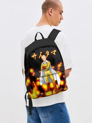 Рюкзак джинсовый / Ванпанчмен / Сайтама Saitama