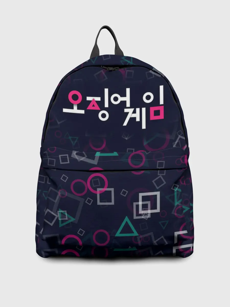 Рюкзак джинсовый / ЛОГОТИП | ИГРА В КАЛЬМАРА