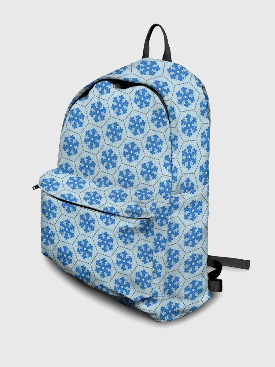 Рюкзак джинсовый / Снежинки